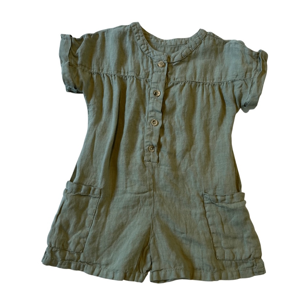 Zara Baby Linen Jumpsuit 2-3T